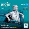 RESKIT RSF72-0065 Female driver for Deck Tractor A/S32A-49 (scene 1) (1 pcs) (3D Printed) 1/72